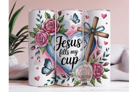 Christian Coffee Design: Coffee & Jesus Tumbler Wraps