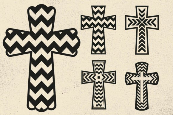 Christian Cross Chevron SVG Files for Crafts