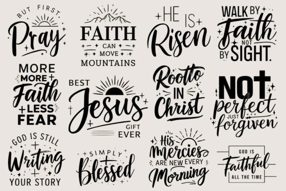 Christian Faith SVG Bundle Bible Verse for Crafts