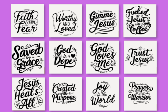 Christian PNG Bundle for Print Templates