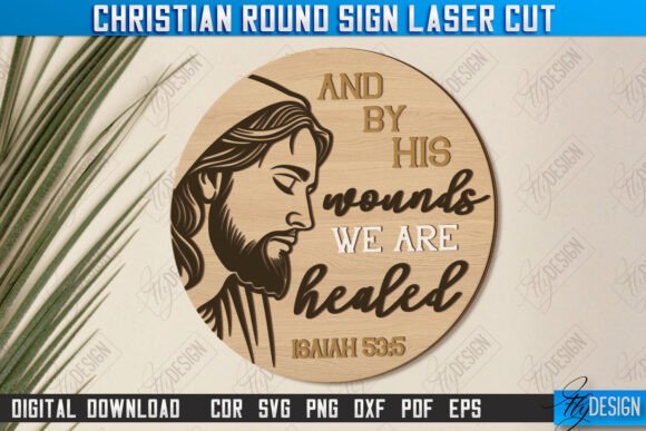 Christian Round Signs Laser Cut CNC