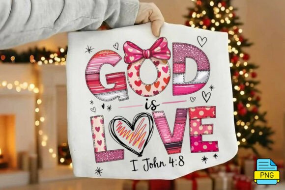 Christian Valentine Sublimation PNG — Illustrations