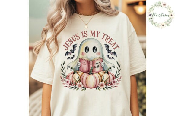 Cute Ghost Christian Halloween PNG
