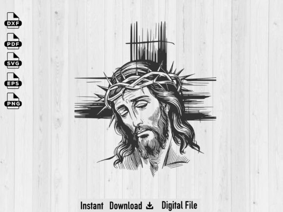 Jesus Christ SVG, Cross SVG, Silhouette for Crafts