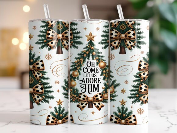Jesus Christmas 20oz Tumbler Wrap PNG for Tumbler Wraps