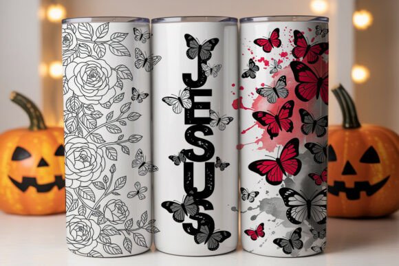 Jesus Faith Butterfly 20oz Tumbler Wrap