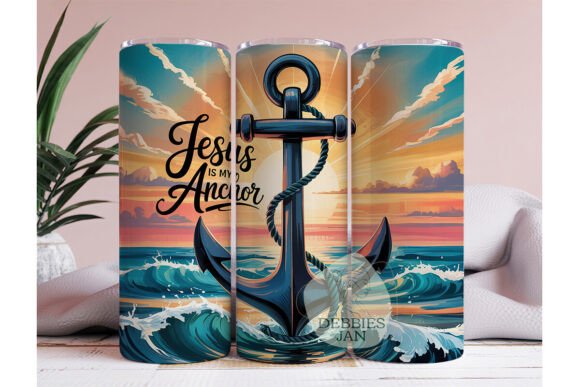 Jesus Is My Anchor Tumbler Wraps
