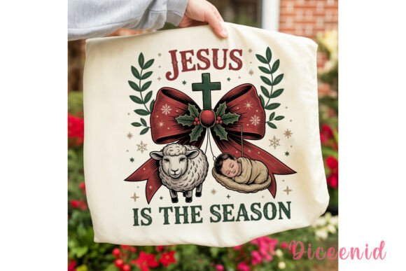 Jesus is the Season Sublimation Design Illustrations