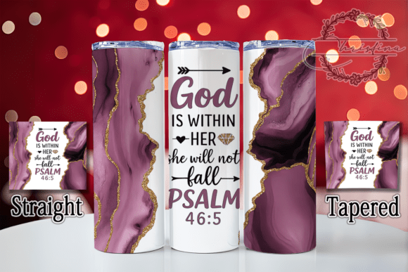 Psalm 465 Christian Faith Tumbler Wraps