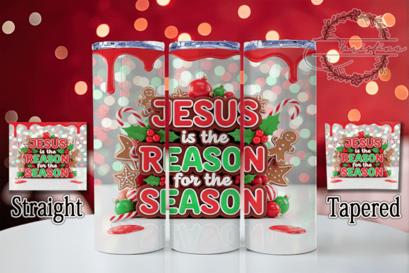 Religious Christmas Jesus Tumbler Wraps