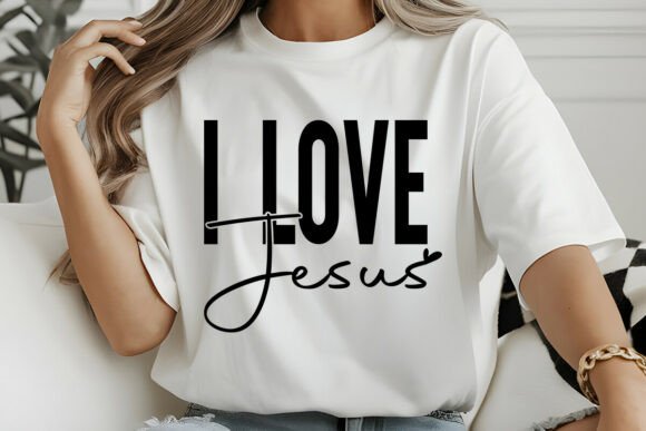 Valentine I Love Jesus SVG PNG for Crafts